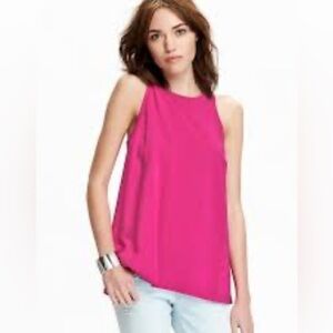 NWOT Old Navy Women's Matte-Crepe Tank Pink Small